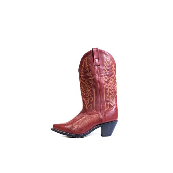 Laredo Boots 8 Burnt Red/Orange Leather Madison Collection Western Cowboy Boot - Picture 1 of 10